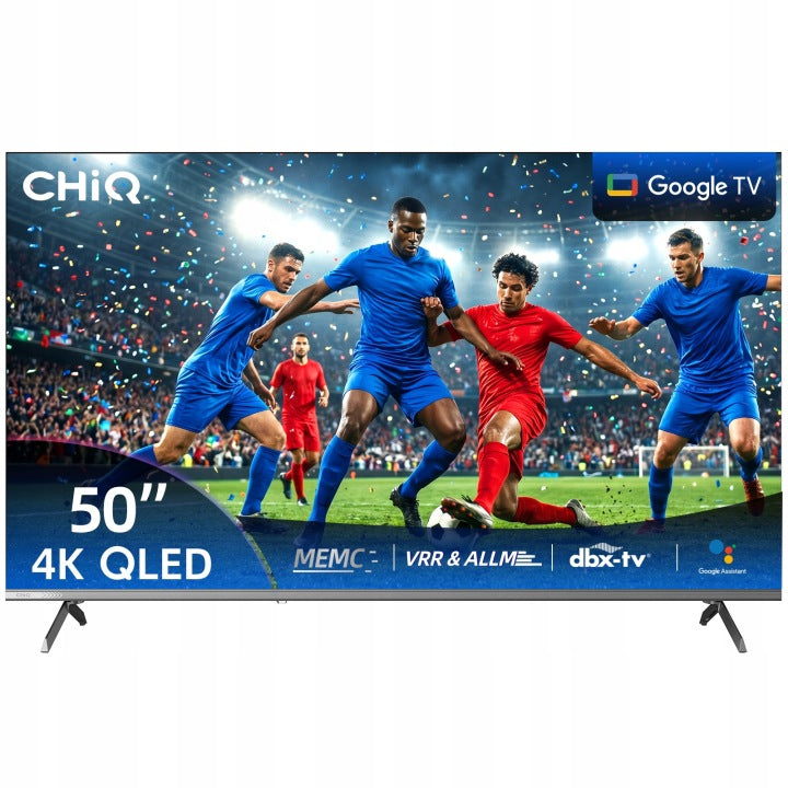 CHiQ Telewizor CHiQ Google TV QLED 50 cali 4K UHD 60HZ Smart TV U50QST