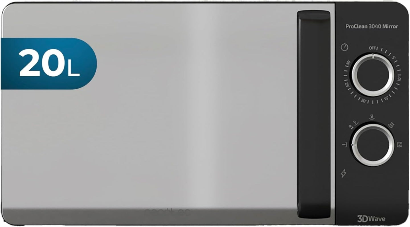 Kuchenka mikrofalowa wolnostojąca Cecotec ProClean 3040 20 l z tech. 3DWave