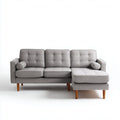 Sofa narożna z tkaniny do salonu z podłokietnikami - 200 x 90 x 85