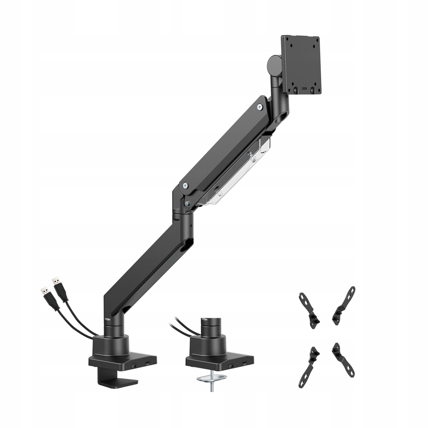 Uchwyt na monitor 22-27kg 17-57 VESA Spacetronik biurkowy na biurko(Uchwyt na monitor 22-27kg 17-57 VESA Spacetronik biurkowy na biurko)