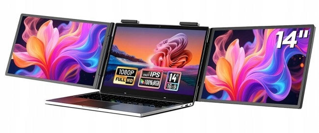 ZEUSLAP ZEUSLAP ZB14 Monitor 14 Full HD IPS, USB-C, Czarny, LED, 60Hz
